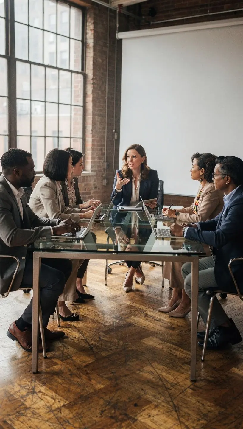 Uczestnicy warsztatów kreatywnych skupieni na opracowywaniu strategii marki